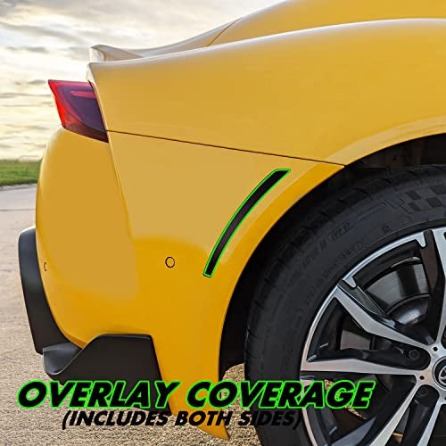 SlickMod PreCut Vinyl Smoke Tint for 2020-2023 Toyota GR Supra Side Marker (20% Dark Smoke, 3. Front & Rear Side Marker) - Image 3