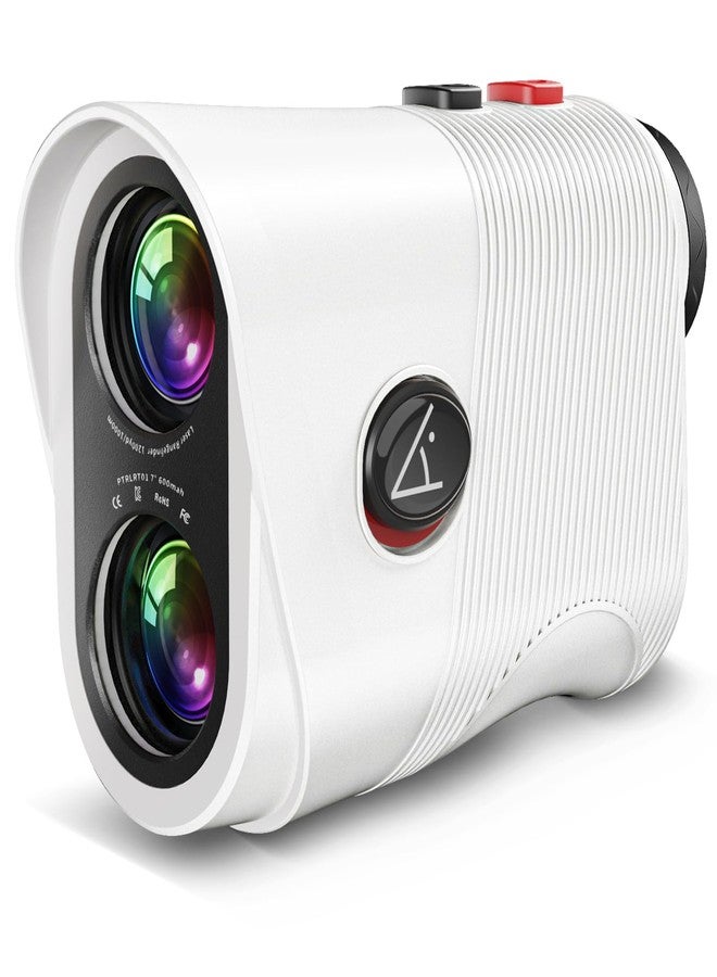 HESAIN Range Finder Golf Rangefinder with Slope, 1200 Yards Laser Range Finder with 7X Magnification, Rechargeable Golf Range Finder with Flag Lock, Vibration, Magnetic, Golf Accessories, White - Image 1