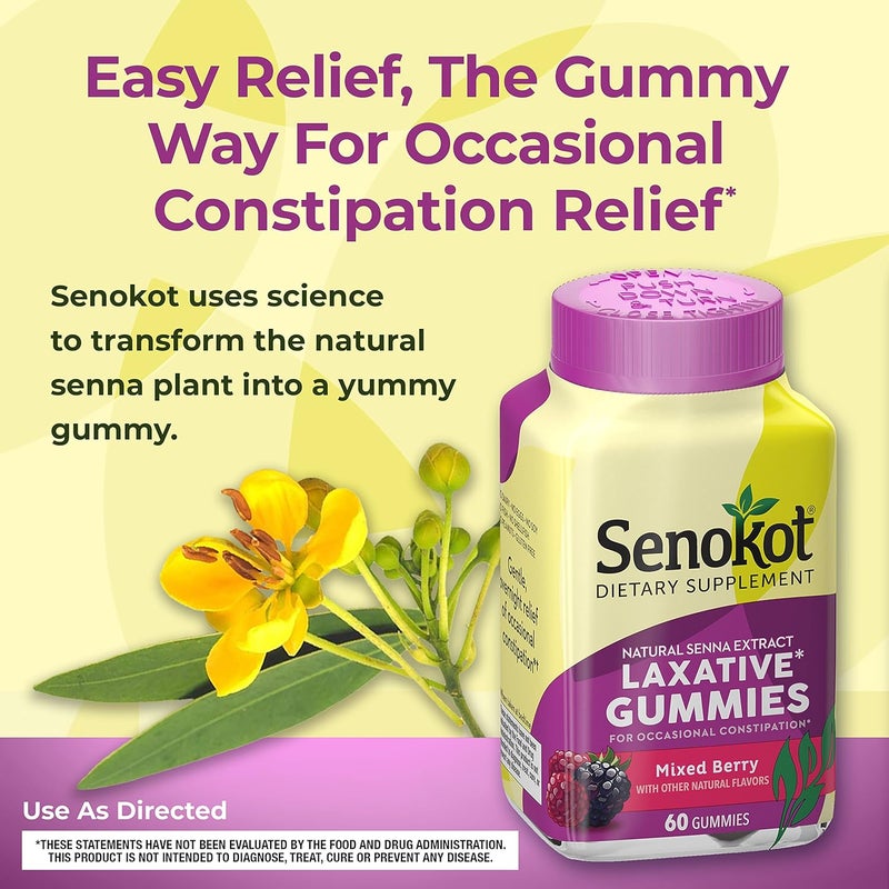 Senokot Dietary Supplement Laxative Gummies Natural Senna Extract Gentle Overnight Relief  Fleet Laxative Glycerin Suppositories for Adult Constipation Adult Laxative Jar Aloe Vera 50 Count - Image 4