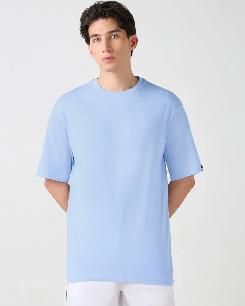 بيواكوف تيشيرت رجالي أزرق واسع