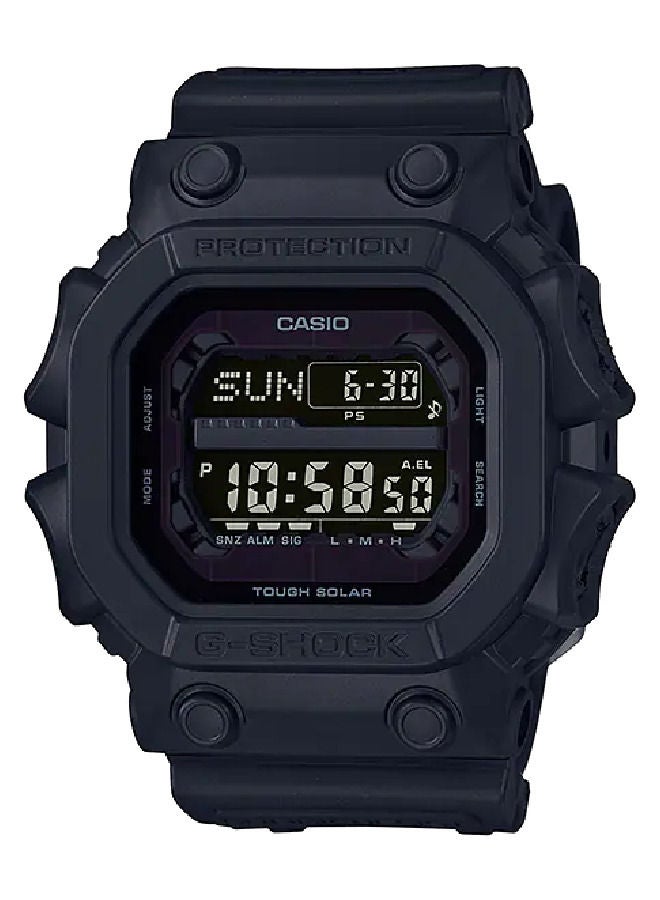 CASIO ساعة رقمية للرجال من G-SHOCK مقاومة للطين باللون الأسود GX56BB-1D