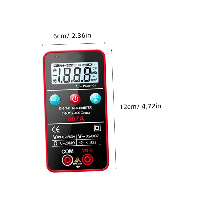 Digital Multimeter Voltage Tester Pen With Backlight Auto Range And Diode Test - Image 3