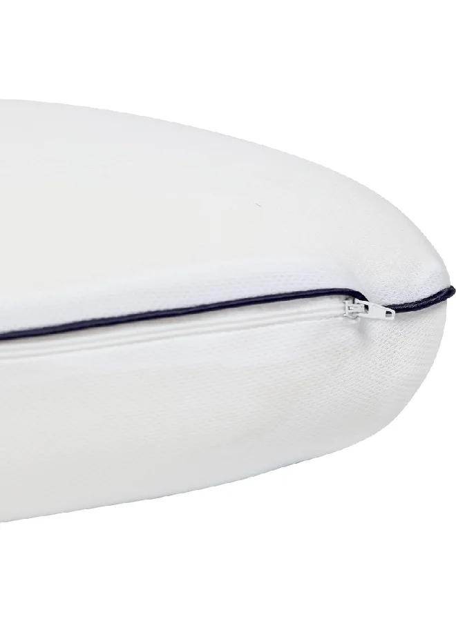 Cannon Plush Memory Foam Washable Cover Rectangular Ortho Gel Pillow White 12 x 60 x 40 cm CN MFGP