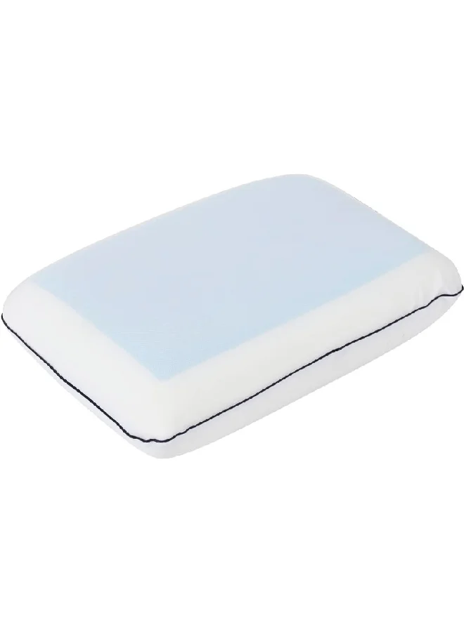 Cannon Plush Memory Foam Washable Cover Rectangular Ortho Gel Pillow White 12 x 60 x 40 cm CN MFGP