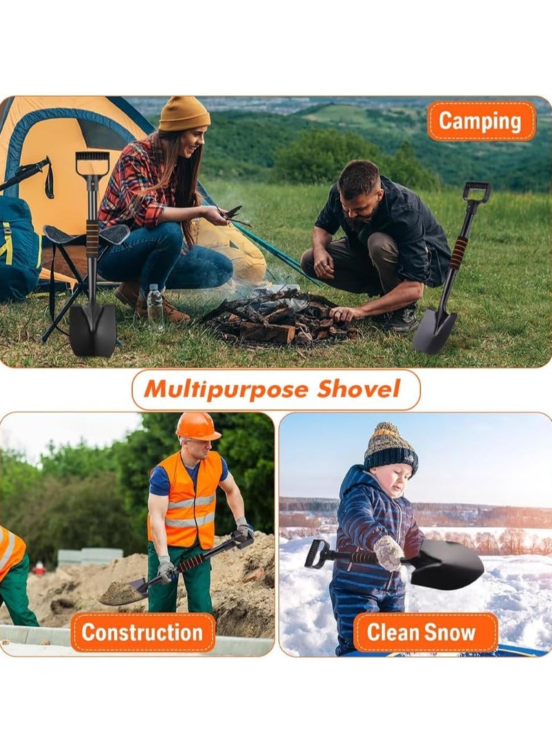 مخطوطات مجرفة للحفر، مجرفة شديدة التحمل مقاس 67 سم بمقبض على شكل حرف D، مجرفة قبضة مضادة للانزلاق، مجرفة الشاطئ، مجرفة التخييم، مجرفة الحديقة، أدوات البستنة، مجرفة البستنة - Image 3