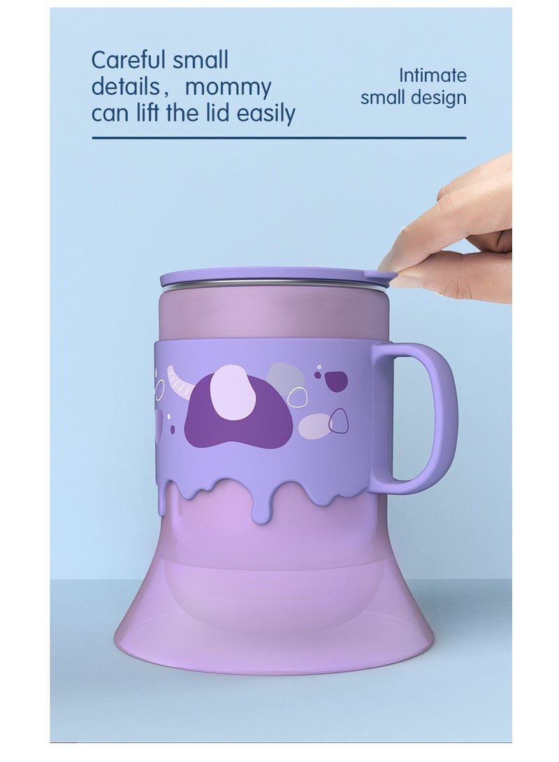 Stainless steel small horn water cup with straw - Image 5