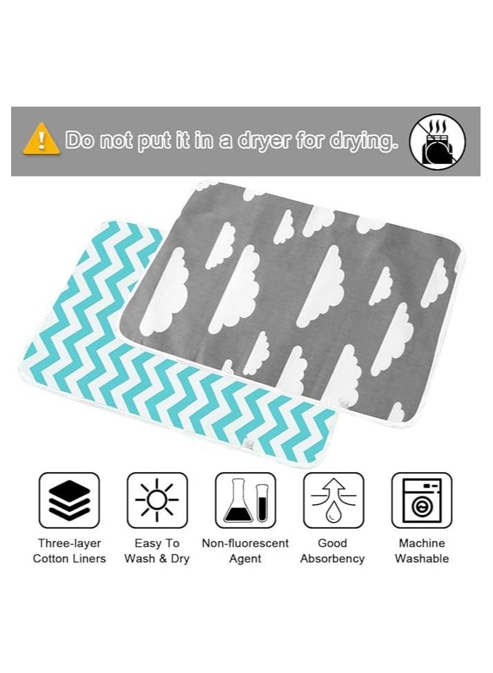 Moro Moro Baby Waterproof Changing Pad, 50x70 cm, Soft Cotton Surface - Image 2