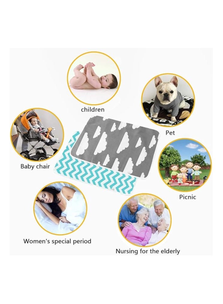 Moro Moro Baby Waterproof Changing Pad, 50x70 cm, Soft Cotton Surface - Image 4