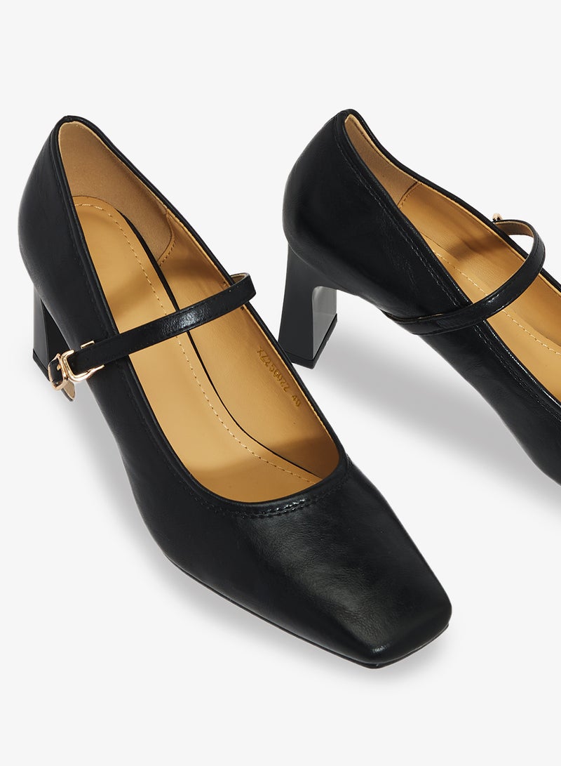 ايلا كعب متوسط بكعب باليه مع حزام - Image 4