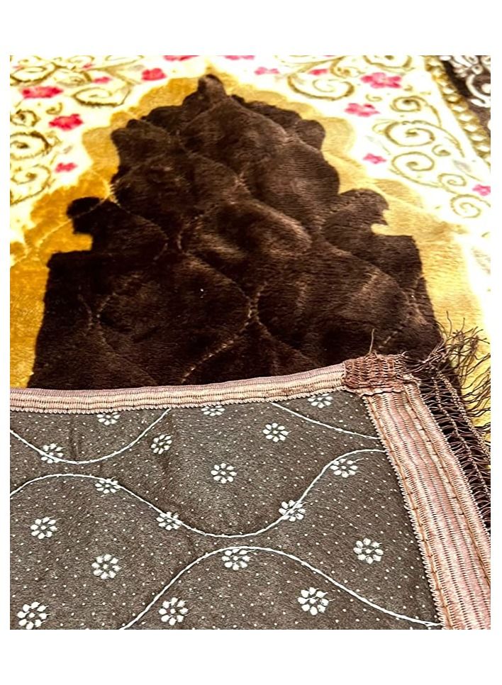 DeloPik Muslim Prayer Mat Rug, Islamic Prayer Mat - Ideal Gift for Ramadan & Special Occasions - Image 3