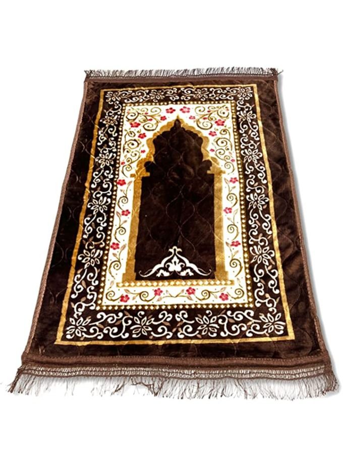 DeloPik Muslim Prayer Mat Rug, Islamic Prayer Mat - Ideal Gift for Ramadan & Special Occasions - Image 2