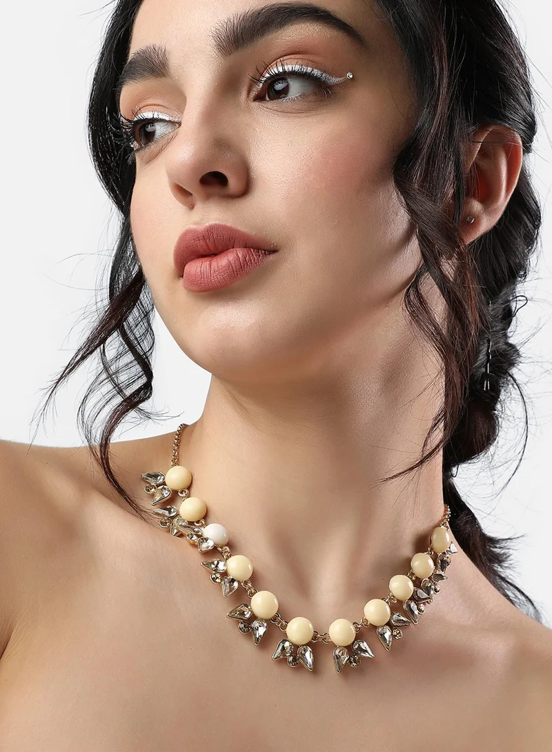 SOHI Designer Statement Stone Artificial Necklace Jewellery