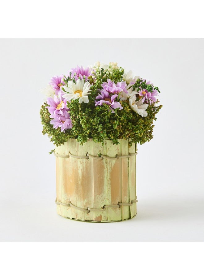 Home Box Caven Daisy Arrangement in Todi Leaf Planter 16 x 16 x 20 cm  - Image 5
