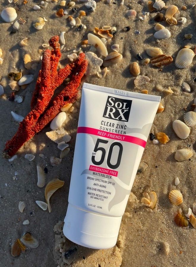 solrx MINERAL+ SPF 50 Sunscreen - Zinc Oxide Sunscreen, Water Resistant Sunscreen, Reef Safe Sunscreen, Broad Spectrum Sunscreen for Face and Body - Image 2