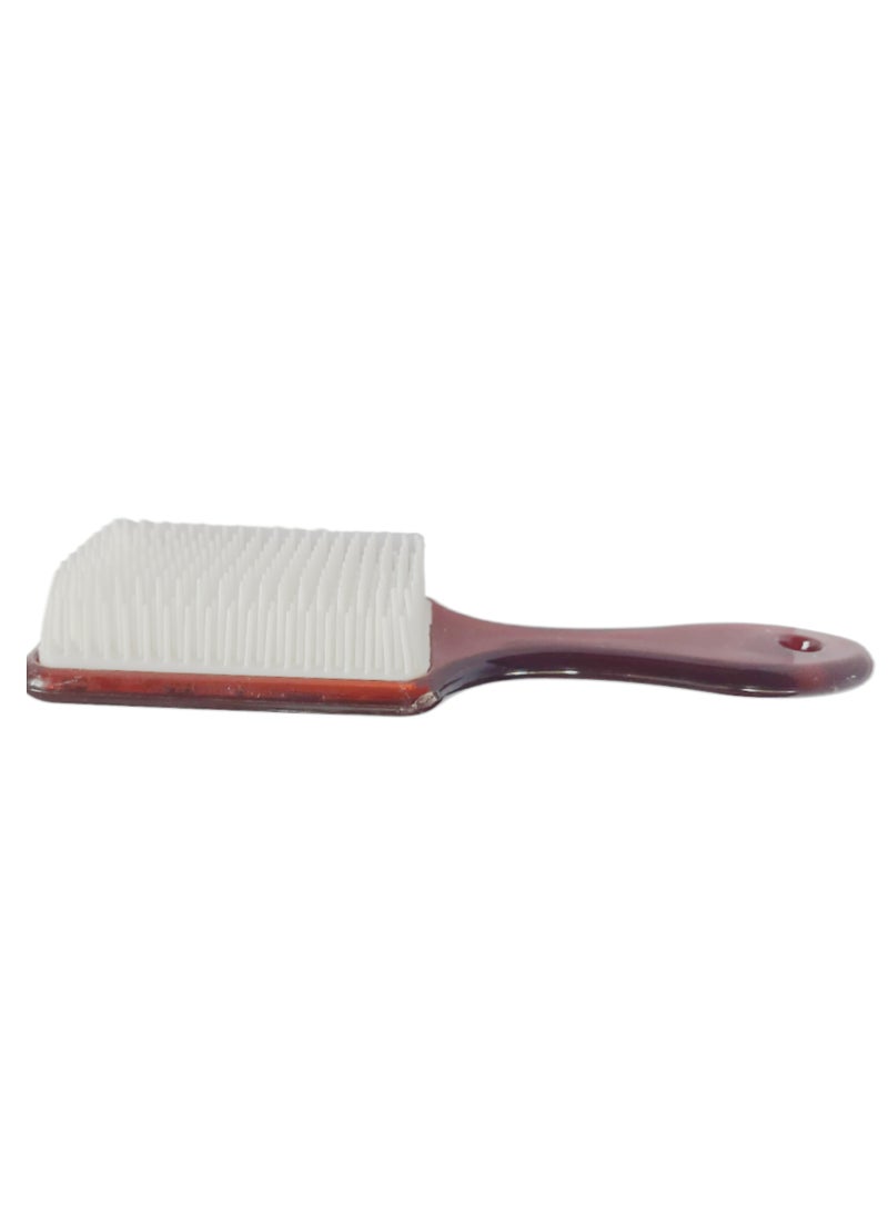 Bonita - Baby Hair Brush With Back Mirror Square Shape - Brown Color - Image 1