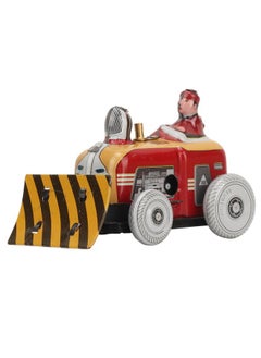 NIBEMINENT Vintage Small Pushdozer Wind Up Toy Retro Tin Nostalgic Creative Props Collectible Kids Gift Home Decoration  - Image 2