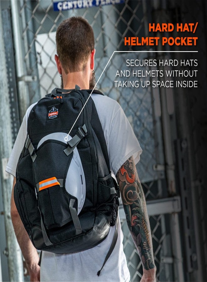 Ergodyne Arsenal 5188 Work Gear Jobsite Backpack with Hard Hat Storage, Padded Shoulder Straps, 39L Capacity,Black, Large - Image 4