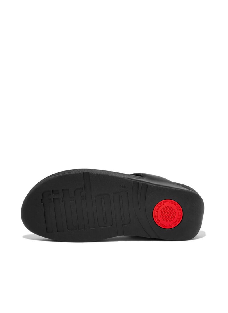 FitFlop 049-678 Fitflop Ladies Sandals Hallye Chain Leather Toe Post FD3-090 Black  - Image 3