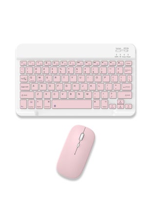 ELTRAZONE Set of Rechargeable Bluetooth Keyboard and Mouse - Portable Wireless Mouse/Keyboard Set - Android/iOS/Windows - Smart Phone/Tablet/PC - iPhone iPad Pro Air Mini, iPad OS/iOS (PINK) - pzsku/ZF46CBA8042D803BA6529Z/45/1744494190/8c14a27e-df78-4db9-88cc-47f9bb694af1
