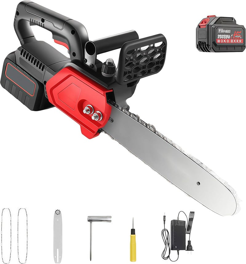 High‑Power Lithium Chainsaw – Brushless Motor, Fast Cutting & Long Runtime. Lightweight, Safety Switch & Gift Toolkit Included. Prune with Ease, Brushless Handheld Power Chain Saw (03#) - Image 1