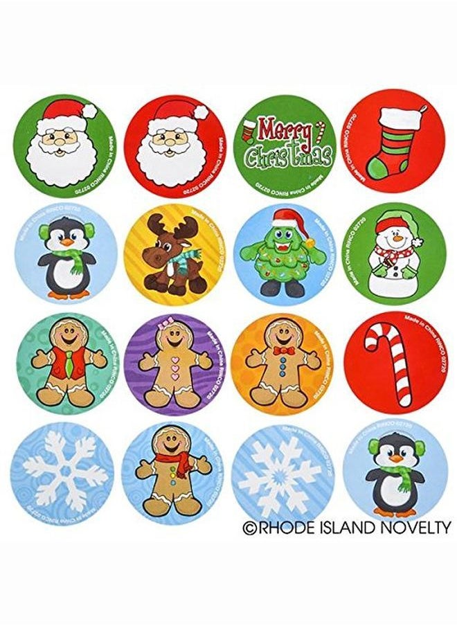 Rhode Island Novelty 500 Pc Holiday Stickers Roll Asst  - Image 5