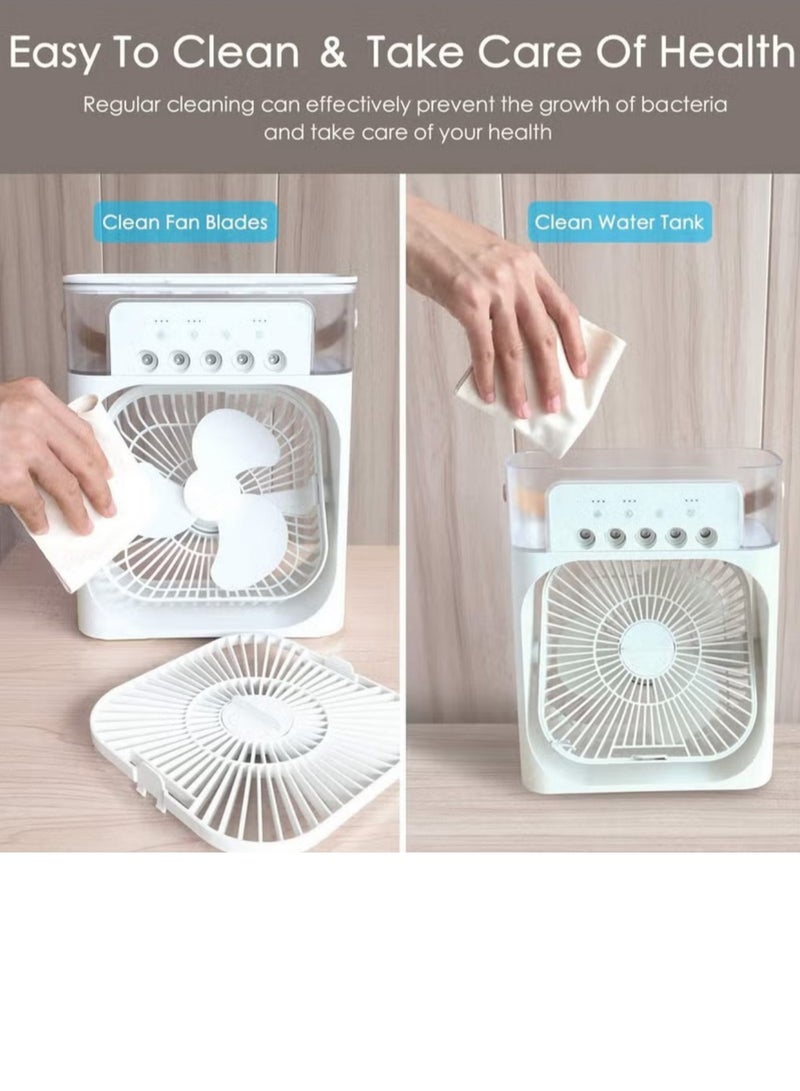USB Desktop Fan  3-Speed Portable Desktop Desktop Quiet USB Fan Rotatable Personal Small Fan for Home Office Car Outdoor Travel - Image 2