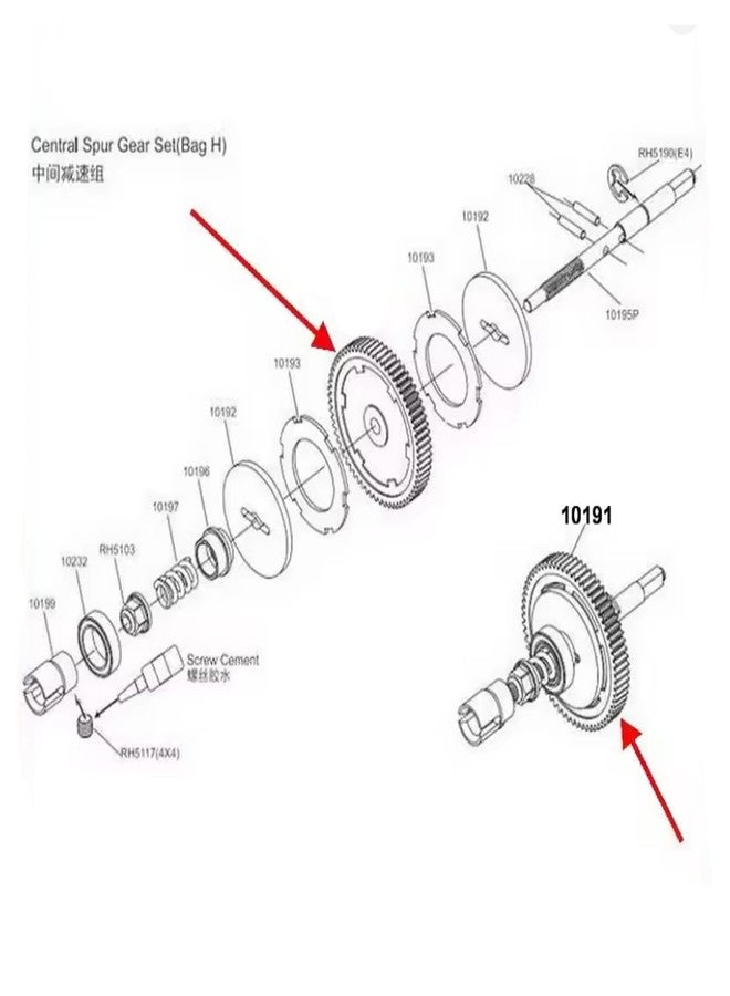 fyfracing for Laegendary Thunder RC Truck 65T Steel Spur Gear Upgrade Replacement Accessory for TH-3001 - Image 3