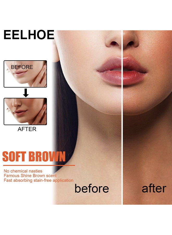 EELHOE Brown Tanning Gel 50G, Intensive Tanning Luxe Gel Cream, Natural Tanning Accelerator Lotion, Soft Brown Tanning Gel For Intensive Outdoor Sun, Dark Tanning Gel Achieve A Natural Tan Skin - Image 4