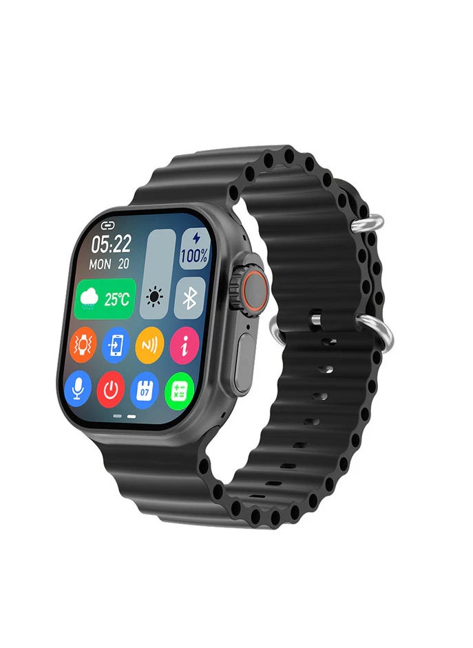 modio - Modio 4G Ultra Max+ Smart Watch, Modio 2025 New Ultra 3 Android (6GB+64GB) 2.2-inch HD 49nm Processor with SIM Card, Full Touch Screen, 3 Bands, Wireless Charging. Latest Version (Black) - Image 1