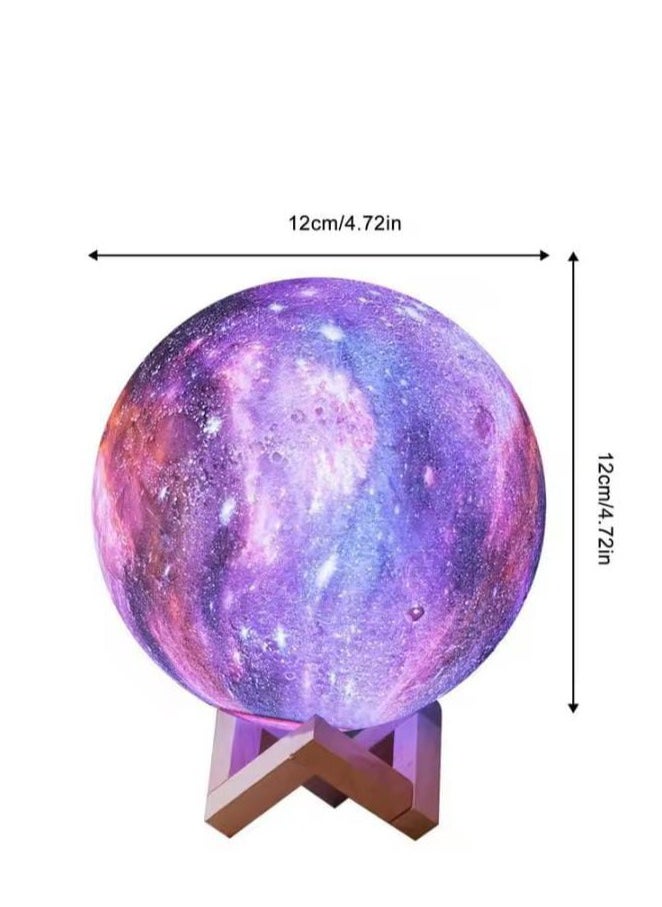 Generic - 3D Moonlight LED Night Light Lamp with Stand and Remote/Touch Control - Image 1