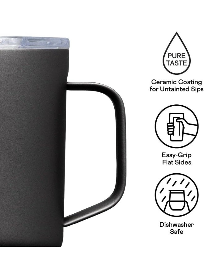 Corkcicle Pure Taste Ceramic Slate Insulated Travel Mug, 470 ml - Image 2