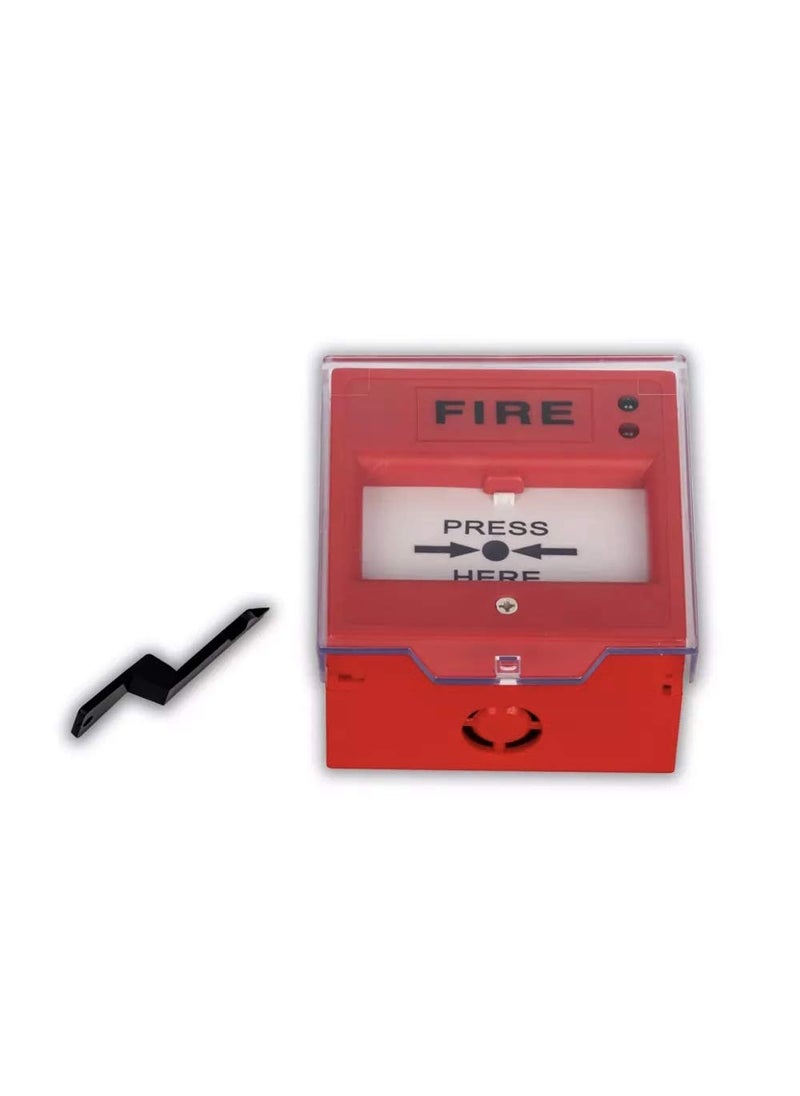 Wyatt WYATT Emergency Exit Fire Alarm Button Emergency Door Release Security Glass Break Alarm Switch for HomeBusiness Security Fire Panic Box with Indicator  - Image 5