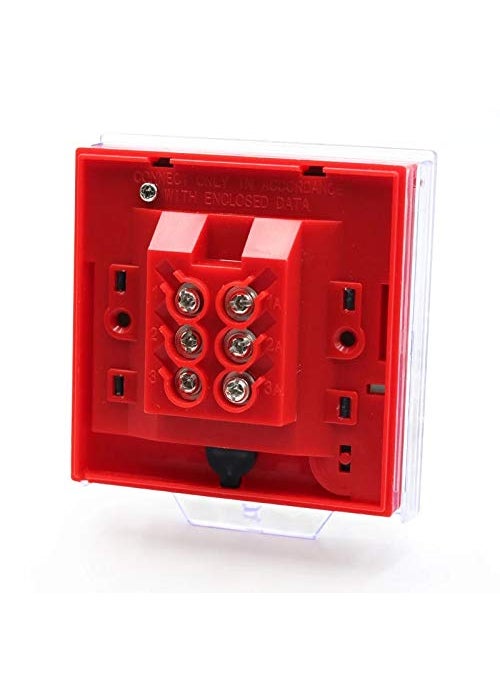 Wyatt WYATT Emergency Exit Fire Alarm Button Emergency Door Release Security Glass Break Alarm Switch for HomeBusiness Security Fire Panic Box with Indicator  - Image 4
