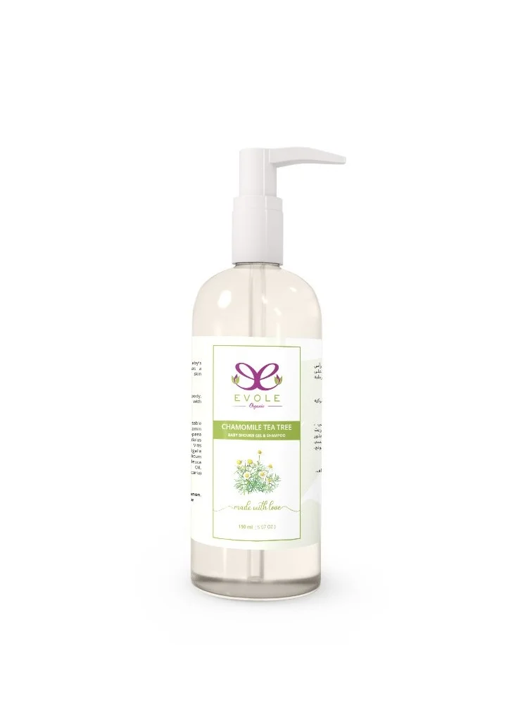 EVOLE EVOLE Baby Shower Gel & Shampoo Chamomile Tea Tree 150 ml