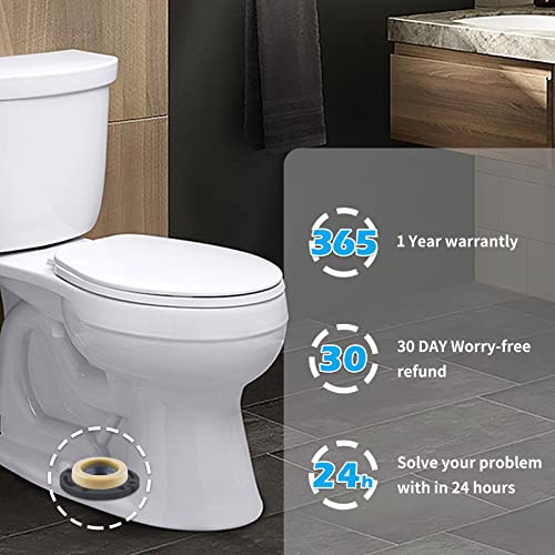 MENNTY Toilet Flange with Wax Ring for Toilets Replacement Kit Includes Bolts PVC Toilet Flange Repair Kit for 3" or 4" Pipes, Fit Toilet Install & Repair - Image 5