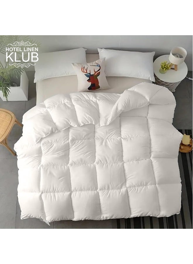 Hotel Linen Klub Luxury Duck Down Feather Duvet – Crafted with 100% Cotton Down Alternative Fabric and Natural Duck Down Fill for Superior Comfort, Warmth, and Breathability- Super King (240 x 260cm) - Image 2