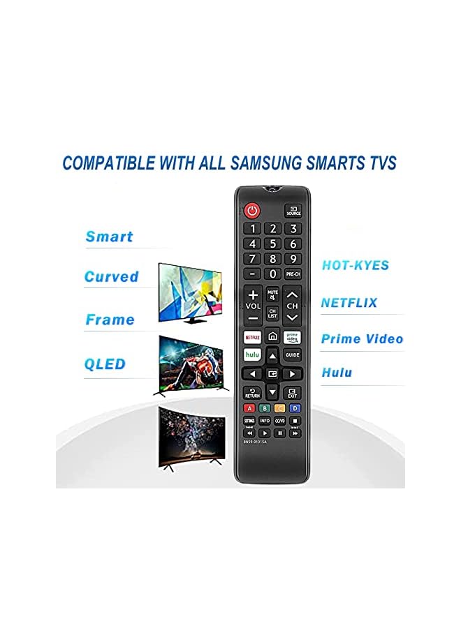 PROMASS UNOCAR Smart Remote for Samsung 4K UHD HDR Crystal QLED Smart TV, Samsung UE Quantum Series TVs and Samsung Smart Remote with Netflix Rakuten Prime Video BN59-01315B - Image 3