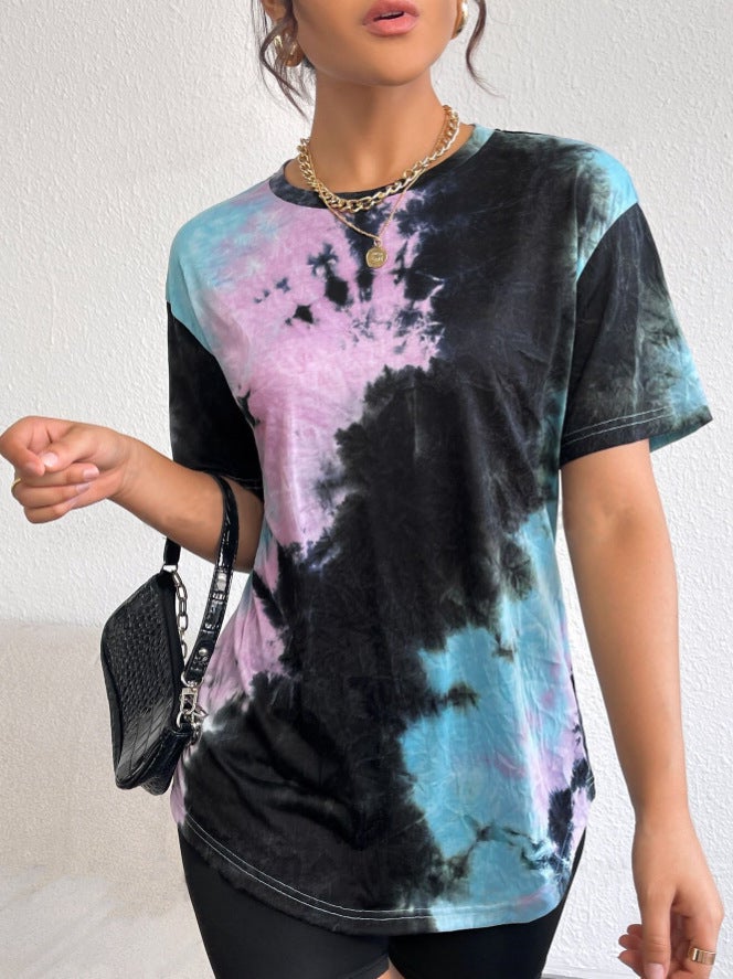 2025 Women'S Top Independent Station Love Lips Crewneck Printed Short-Sleeved T-Shirt - Image 1