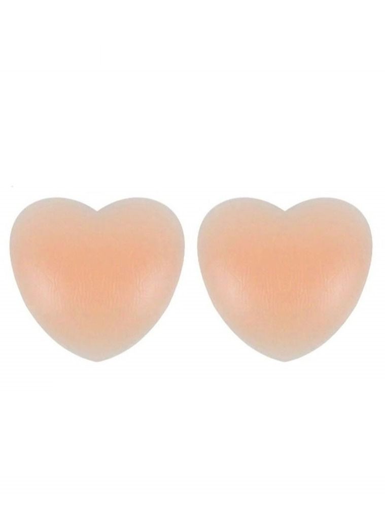 Kanza وسادات غطاء الحلمة المصنوعة من السيليكون على شكل قلب - زوج واحد - Image 1