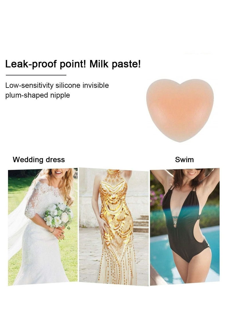 Kanza وسادات غطاء الحلمة المصنوعة من السيليكون على شكل قلب - زوج واحد - Image 2