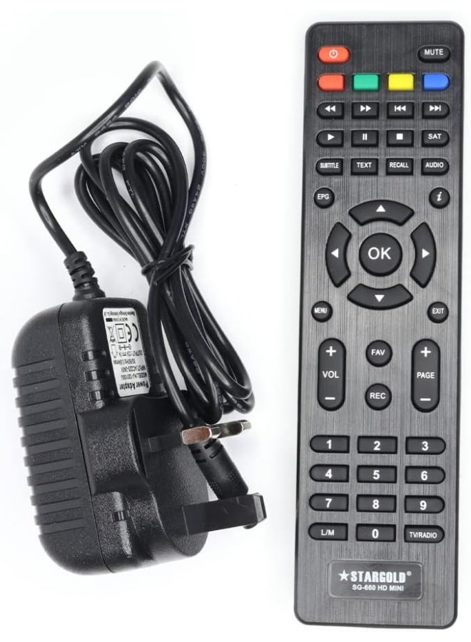 Stargold Satellite Receiver Full HD 4K, 4000 Channels, EPG, MPEG-2/4, OSD, Blind Scan/auto Scan, Support USB PVR, SG-660 HD MINI  - Image 3