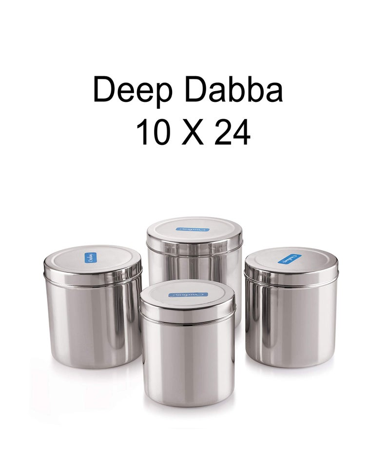 neelam - SSDD182P Stainless Steel 18 22G Deep Dabba, 7100 ml, Silver - Image 2