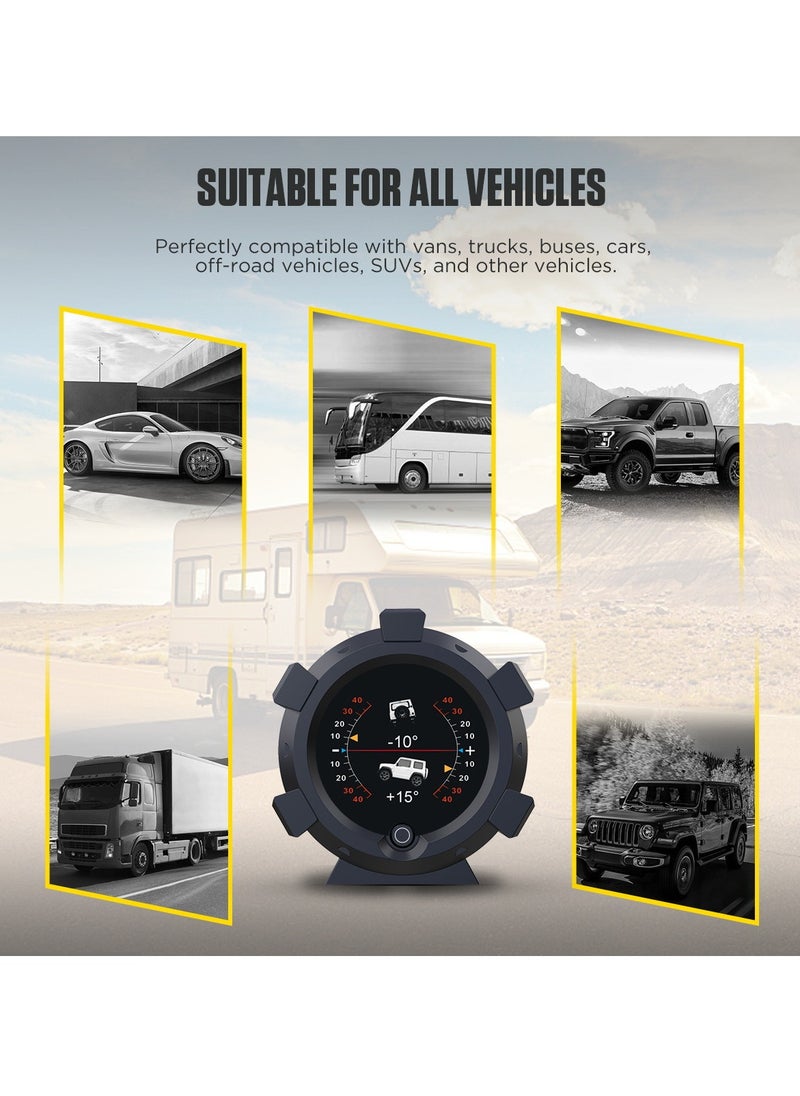 Autool - AUTOOL X95 Car Multifunctional Head Up Display HUD Off-road GPS Altitude Speed Display Slope Meter Car 4×4 Inclinometer Provide Slope Angle Speed Satellite - Image 1