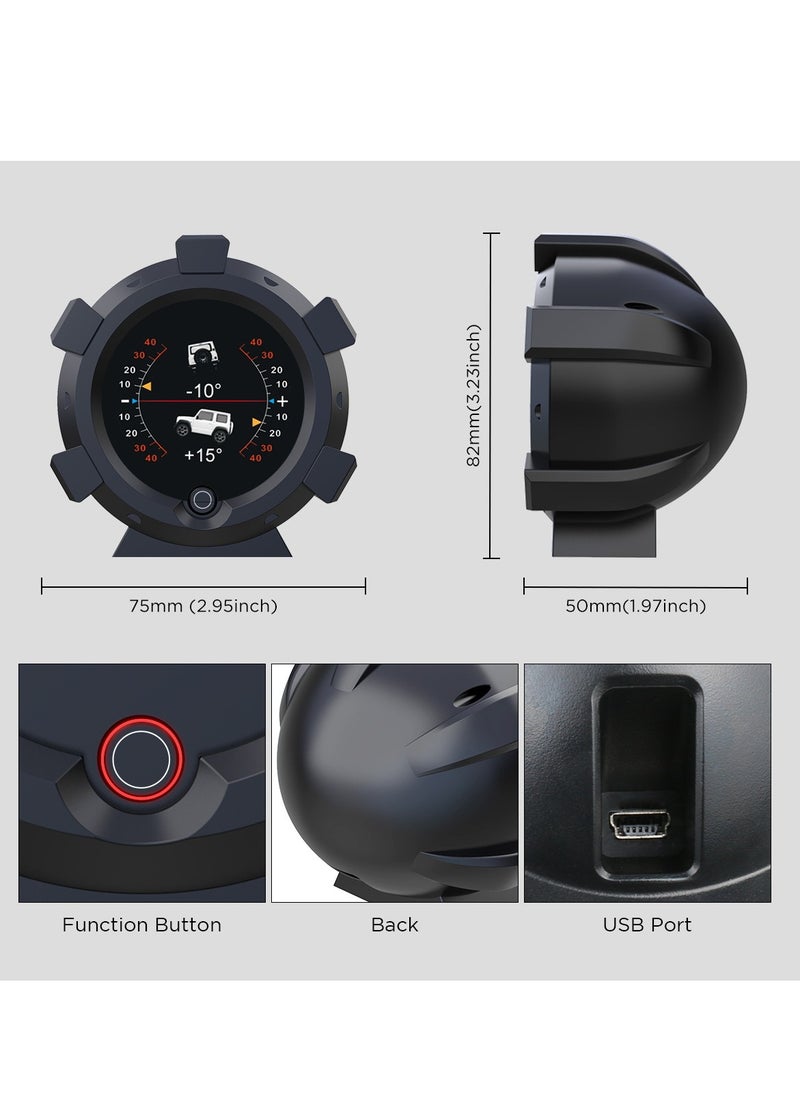 Autool - AUTOOL X95 Car Multifunctional Head Up Display HUD Off-road GPS Altitude Speed Display Slope Meter Car 4×4 Inclinometer Provide Slope Angle Speed Satellite - Image 1