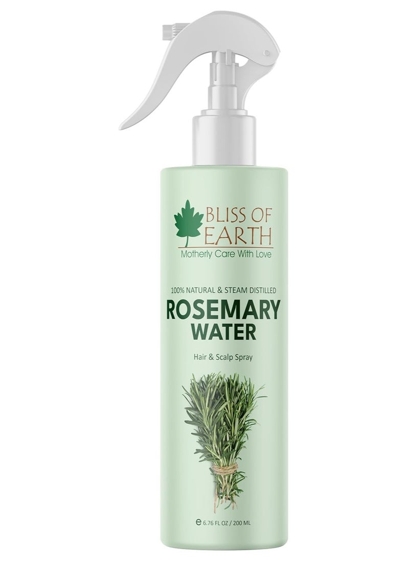 BLISS OF EARTH - Rosemary Water Spray For Hair Growth 200ml - Image 1