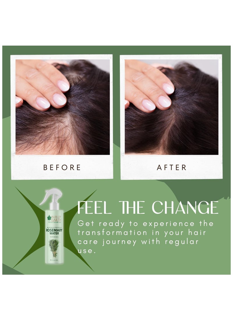 BLISS OF EARTH - Rosemary Water Spray For Hair Growth 200ml - Image 1