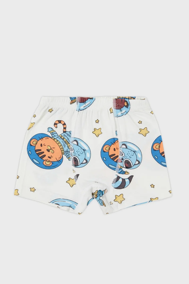 Lela Patterned Stretch Cotton 5 Pack Boxer Boy Boxer 6651006UZAY