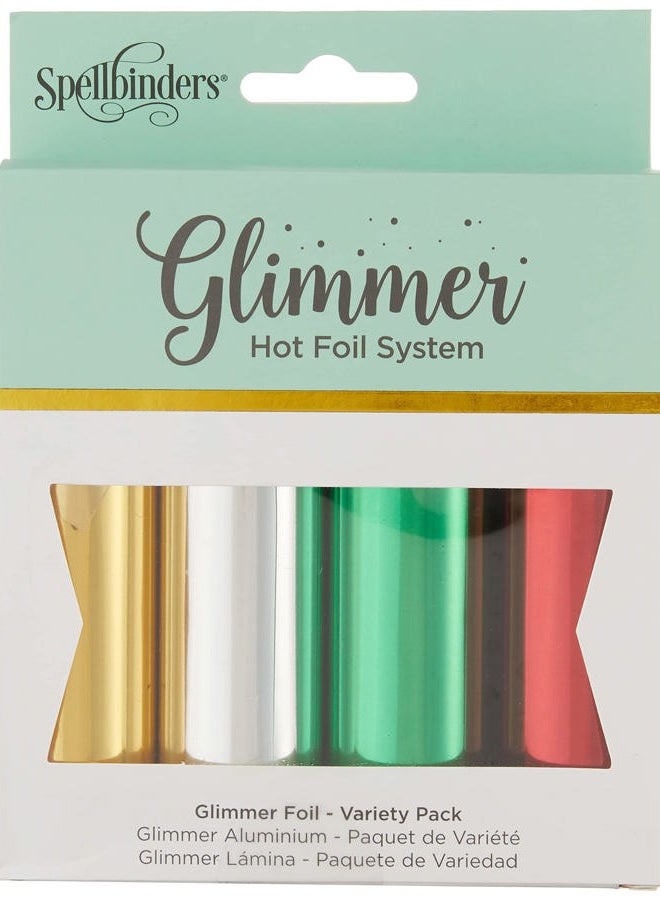Spellbinders Glimmer Foil-Variety Pack 3, Leather, Various, 12.7 cm x 4.57 Meters (Four Rolls) - Image 2