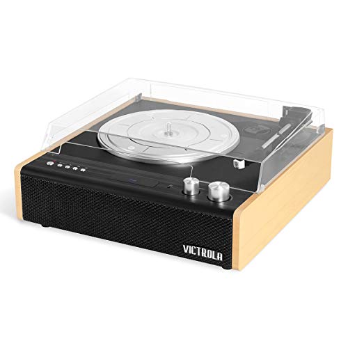 Victrola Eastwood – Bluetooth Record Player – 3-Speed Turntable, Premium MM Cartridge, Vinyl Stream for Wireless Streaming, Removable Dust Cover, Built-in Speakers (Bamboo) - Image 4