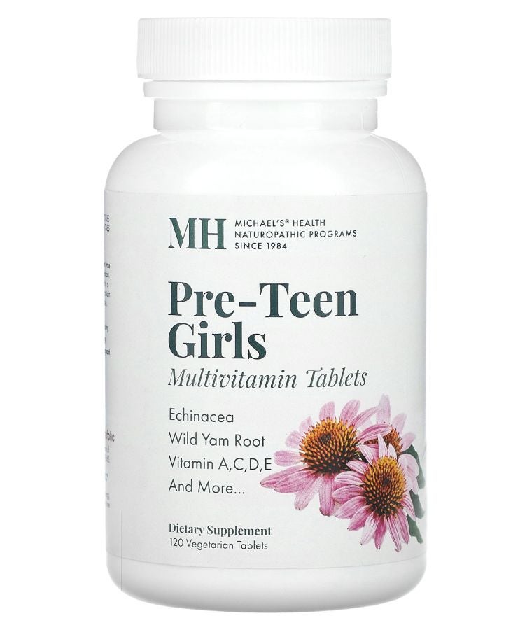 MICHAEL'S Pre-Teen Girls Multivitamin  120 Vegetarian Tablets